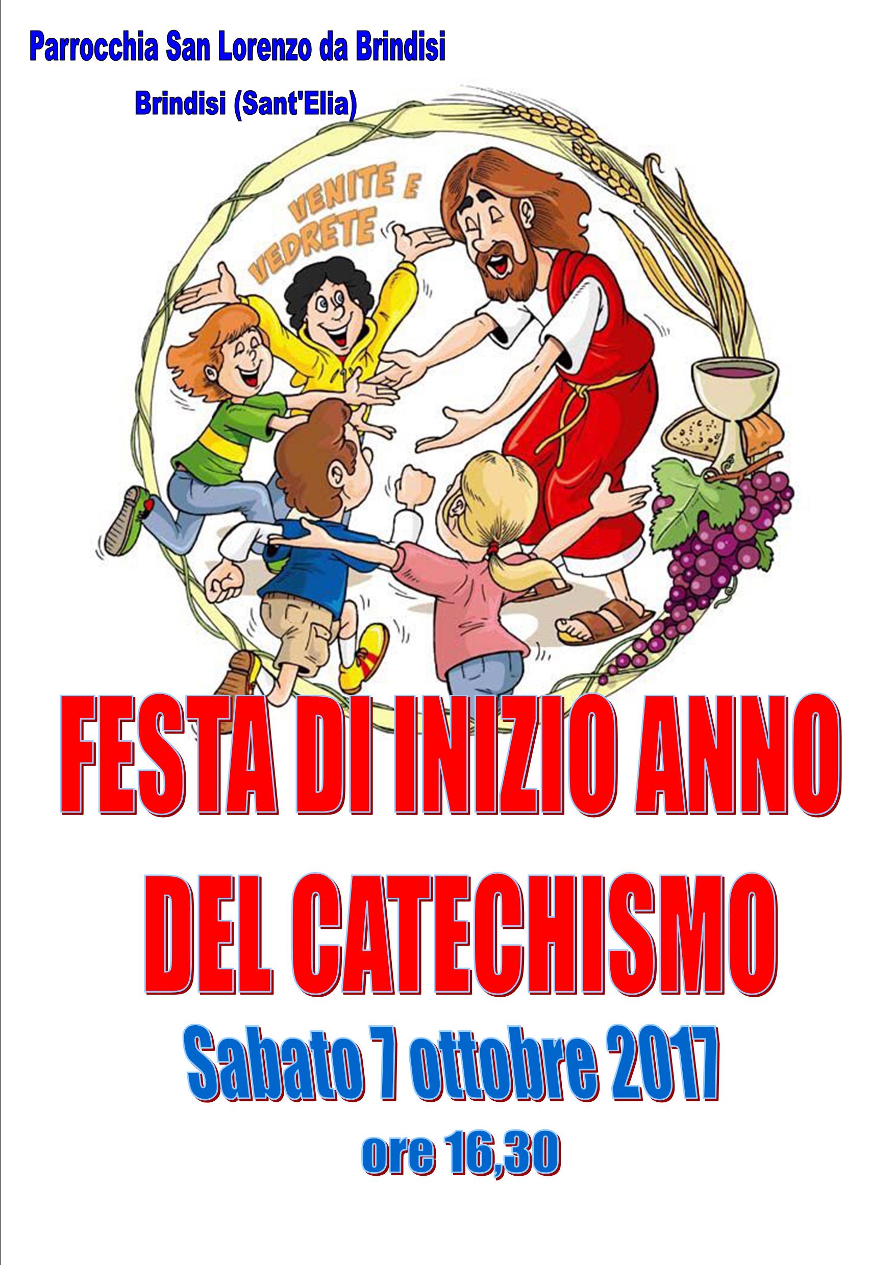 Il 7 Ottobre Festa Di Inizio Anno Del Catechismo Parrocchia Di S Lorenzo Da Brindisi Brindisi Sant Elia